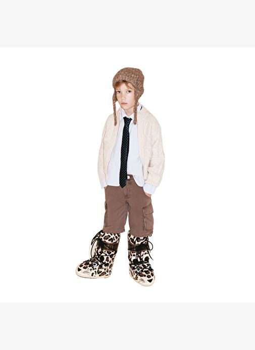 Kız Çocuk Bot 80D3400300 Moon Boot ICON Junior Animal Boots - Görsel 3