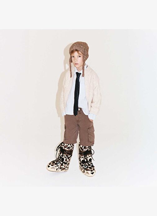 Kız Çocuk Bot 80D3400300 Moon Boot ICON Junior Animal Boots - Görsel 6