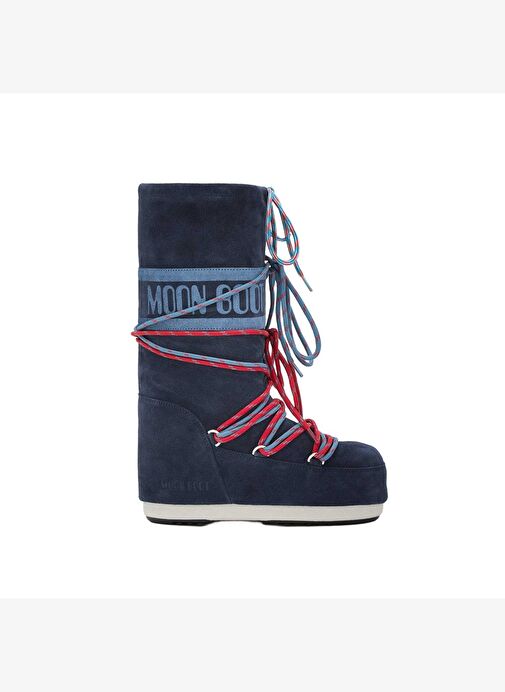 Kadın Bot 80D1403050-F017 Moon Boot Icon Suede Laces Blue Navy - Görsel 2
