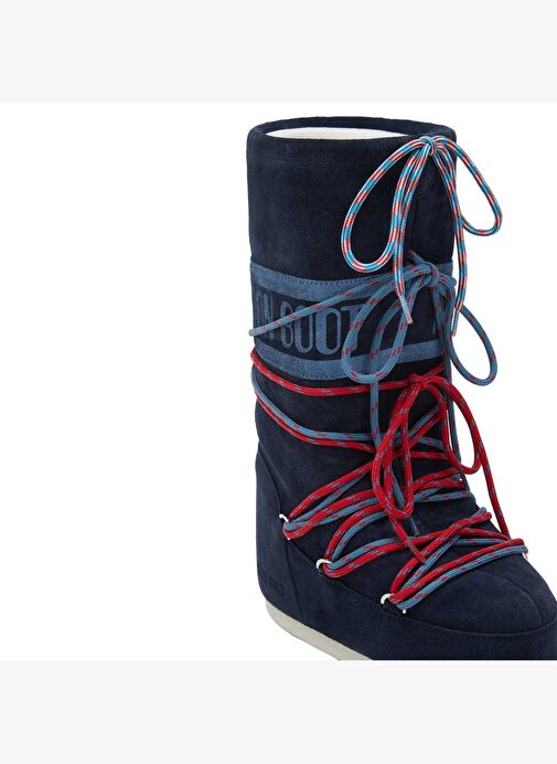 Kadın Bot 80D1403050-F017 Moon Boot Icon Suede Laces Blue Navy - Görsel 4