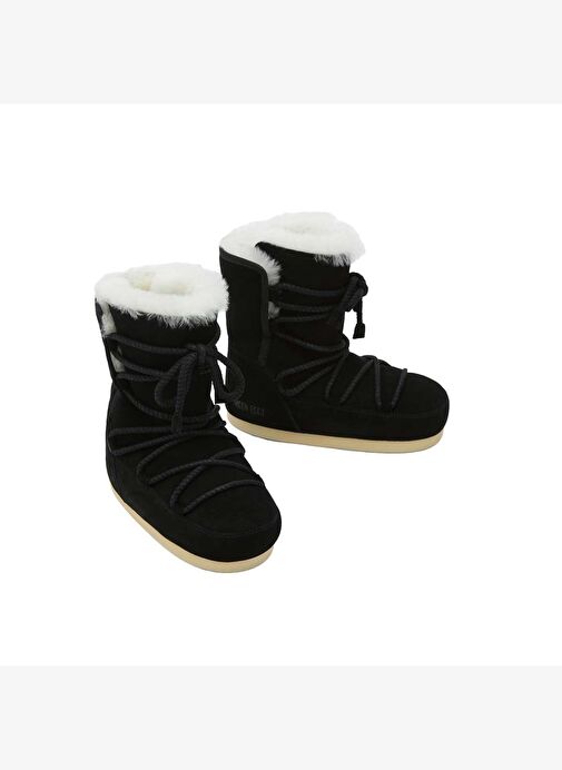 Kadın Bot (Kar) 80D1470050-N001 Moon Boot Evx Boot Suede / Shearling Black - Görsel 5