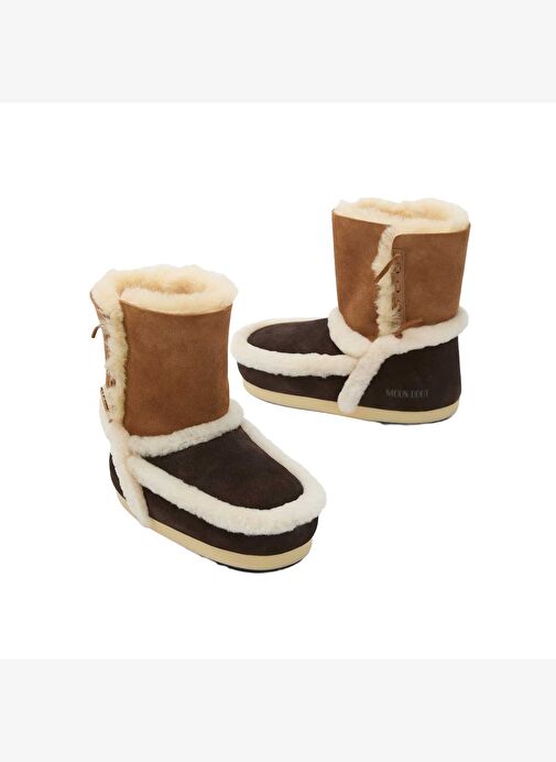 Kadın Bot (Kar) 80D1470060-MM05 Moon Boot Evx Patch Dark Brown/Cognac - Görsel 5