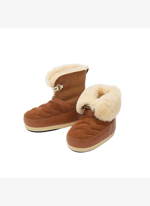 Kadın Bot (Kar) 80D1470070-ML06 Moon Boot Evx Igloo Cognac/Natural - Görsel 5