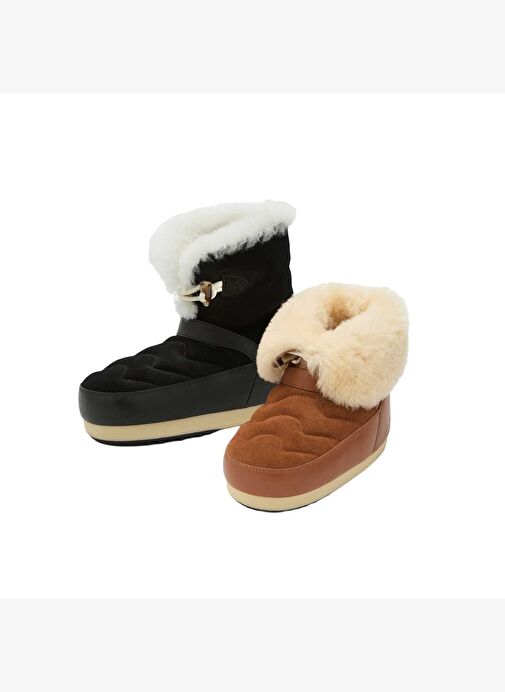 Kadın Bot (Kar) 80D1470070-ML06 Moon Boot Evx Igloo Cognac/Natural - Görsel 6