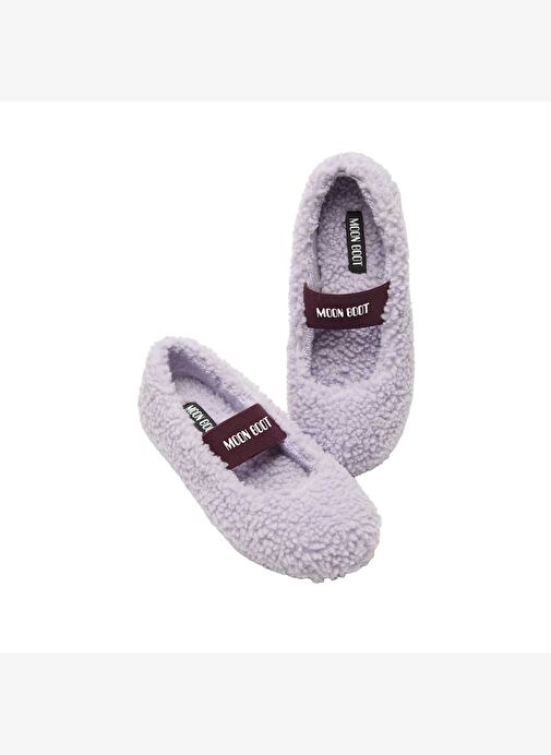 Kadın Babet 80D2400010-E001 Moon Boot MB TEDDY BALLERINA Lilac - Görsel 5
