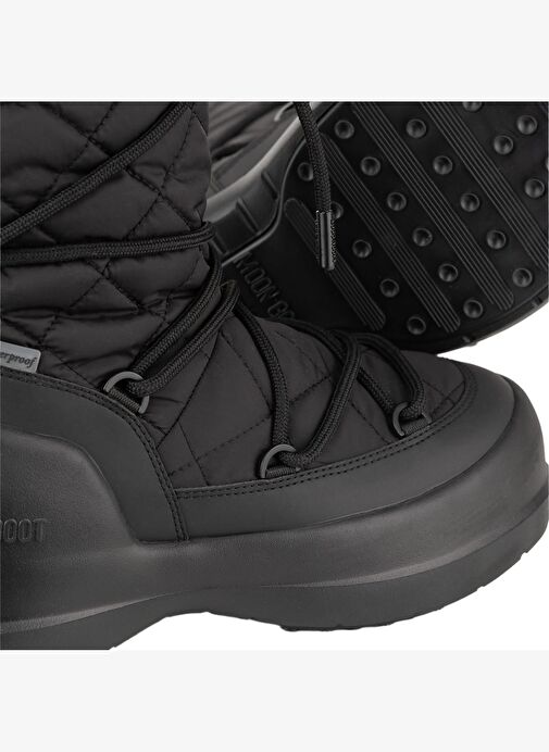 Kadın Sneaker ( Günlük) 80D2500080-N001 Moon Boot Mezzallina Quilted Hight Boot WP Black - Görsel 4