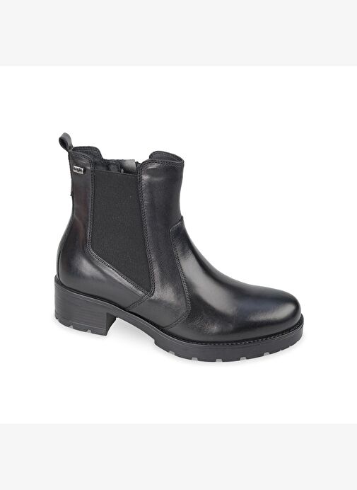 49211 Kadın Bot 49553 Valleverde Calz.Donna Polacco Nappa Nero - Görsel 2