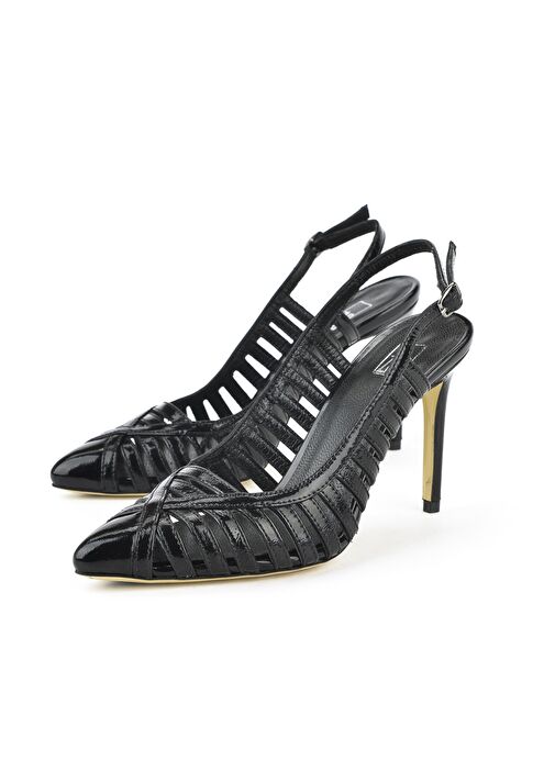 Ziya, Kadın Hakiki Deri Topuklu Ayakkabı 1511030Z2532 Siyah - Görsel 4