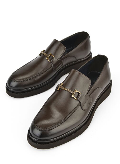 Ziya, Erkek Hakiki Deri Klasik Ayakkabı 15148Z872 Kahve - Görsel 4