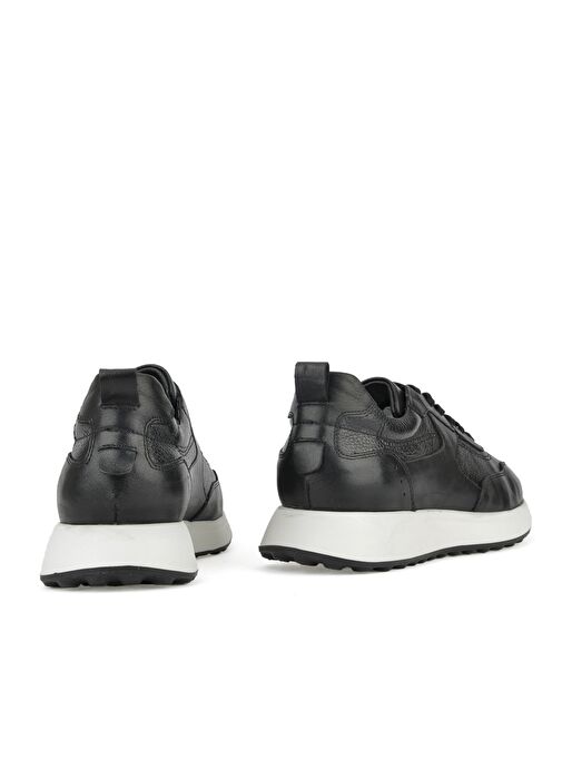 Ziya, Erkek Hakiki Deri Sneaker 1511026Z280 Siyah - Görsel 7