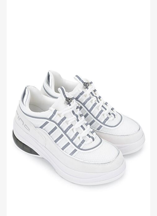 Fornarina Kadın Deri & Tekstil Beyaz Sneakers & Spor Ayakkabı - Görsel 3