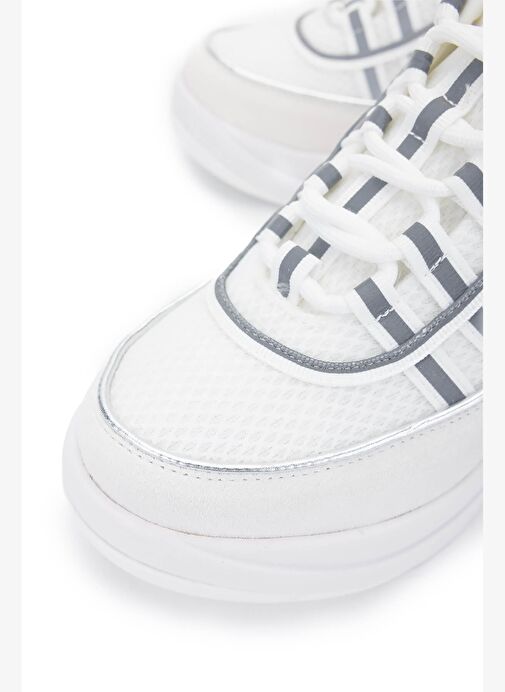 Fornarina Kadın Deri & Tekstil Beyaz Sneakers & Spor Ayakkabı - Görsel 4