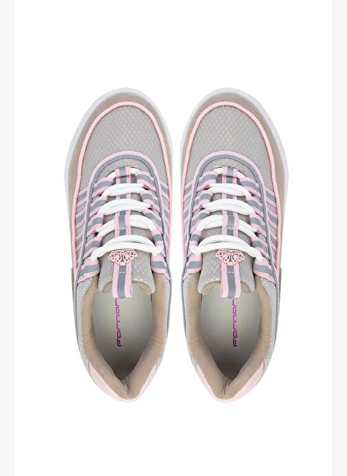 Fornarina Kadın Deri & Tekstil Bej/Pembe Sneakers & Spor Ayakkabı - Görsel 6