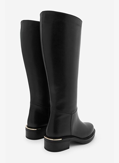 Marjin Marjin Kadın Fermuarsız Günlük Çizme Naves Siyah Bot | Boyner Siyah - 6. görsel