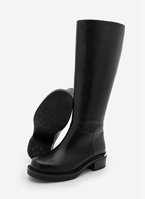 Marjin Marjin Kadın Fermuarsız Günlük Çizme Naves Siyah Bot | Boyner Siyah - 7. görsel