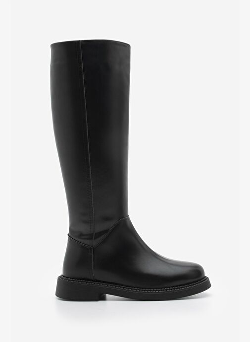 Kadın Günlük Binici Çizme Zunet Siyah - Görsel 4