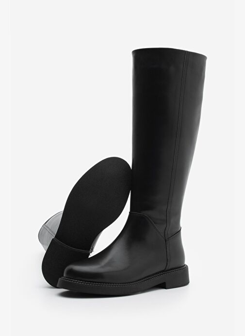 Kadın Günlük Binici Çizme Zunet Siyah - Görsel 8