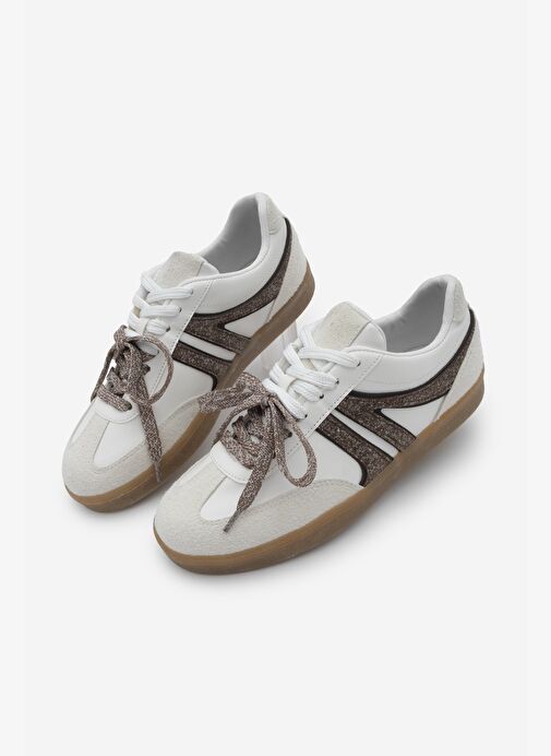 Marjin Marjin Belirsiz Kadın Sneaker Retro Çift Bağcıklı Spor Ayakkabı Forden Kahve | Boyner Belirsiz - 2. görsel