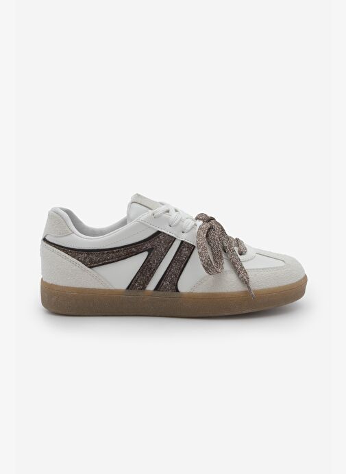 Marjin Marjin Belirsiz Kadın Sneaker Retro Çift Bağcıklı Spor Ayakkabı Forden Kahve | Boyner Belirsiz - 4. görsel