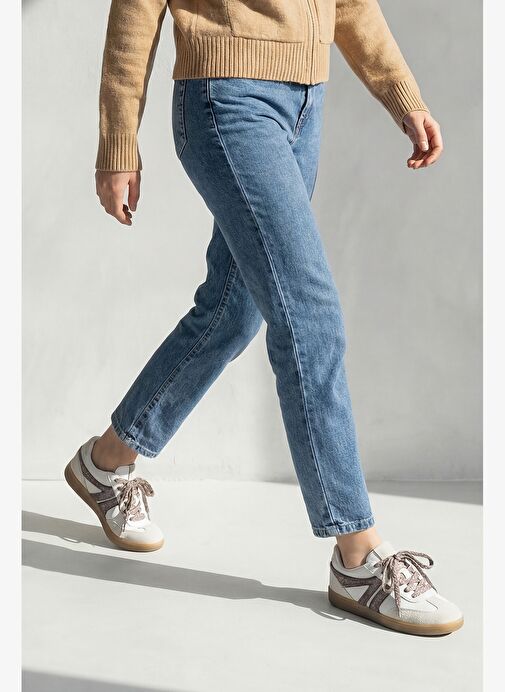 Marjin Marjin Belirsiz Kadın Sneaker Retro Çift Bağcıklı Spor Ayakkabı Forden Kahve | Boyner Belirsiz - 5. görsel