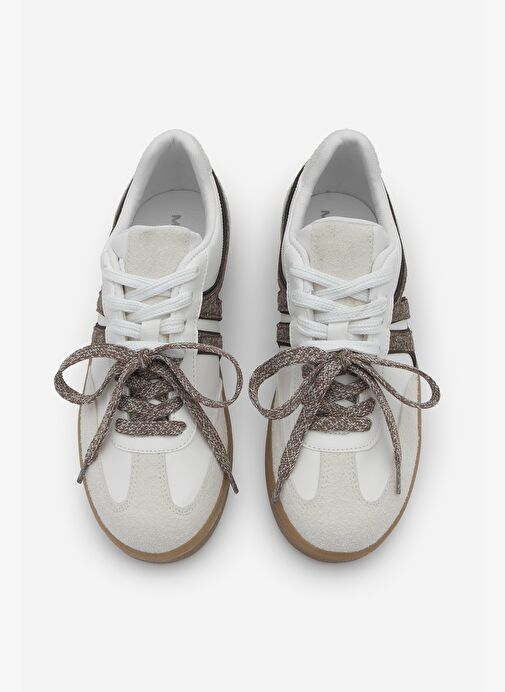 Marjin Marjin Belirsiz Kadın Sneaker Retro Çift Bağcıklı Spor Ayakkabı Forden Kahve | Boyner Belirsiz - 7. görsel