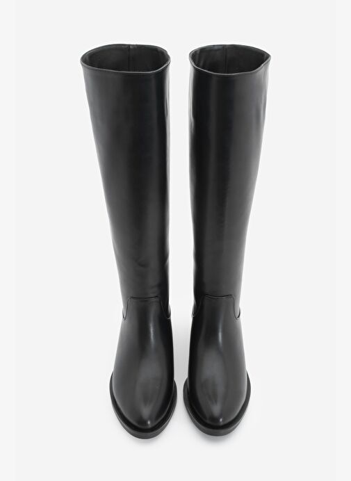 Kadın Fermuarsız Günlük Çizme Meloya Siyah - Görsel 7