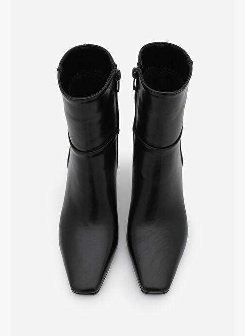 Marjin Marjin Kadın Küt Burun Kalın Topuklu Bot Sivet Siyah | Boyner Siyah - 7. görsel