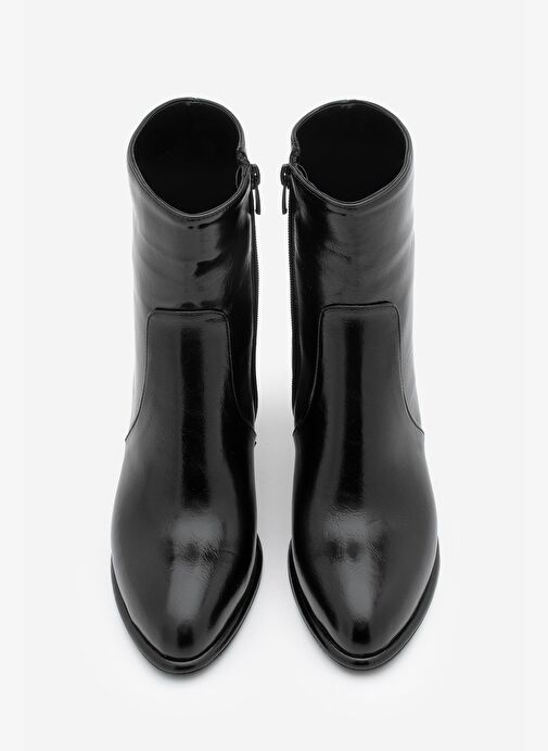 Marjin Marjin Kadın Fermuarlı Sıcak Astar Kalın Topuklu Bot Hersin Siyah | Boyner Siyah - 6. görsel