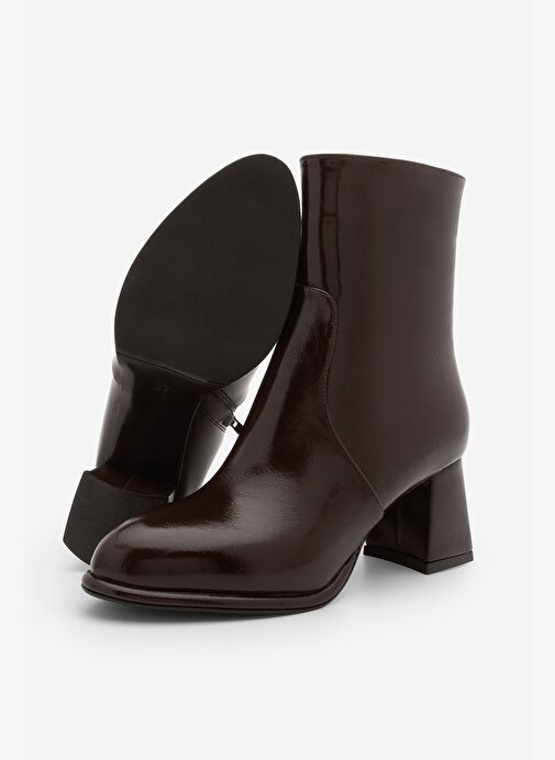 Marjin Marjin Belirsiz Kadın Fermuarlı Sıcak Astar Kalın Topuklu Bot Hersin Kahve | Boyner Belirsiz - 7. görsel