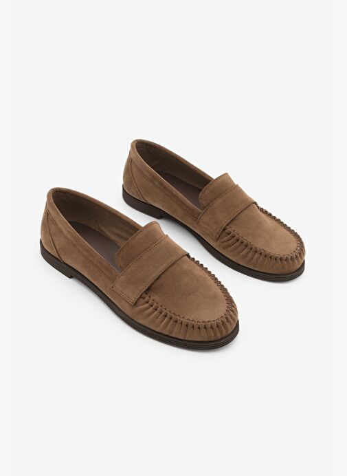 Marjin Marjin Kadın Loafer Makosen Günlük Ayakkabı Margos Taba Süet Basketbol Ayakkabıları | Boyner Taba Süet - 6. görsel