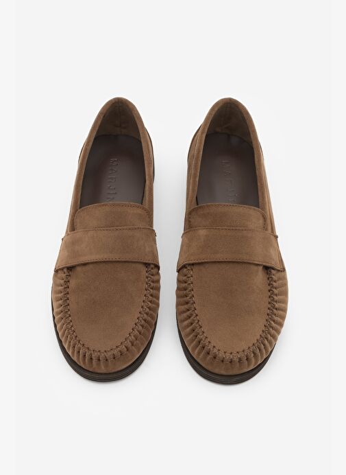 Marjin Marjin Kadın Loafer Makosen Günlük Ayakkabı Margos Taba Süet Basketbol Ayakkabıları | Boyner Taba Süet - 7. görsel