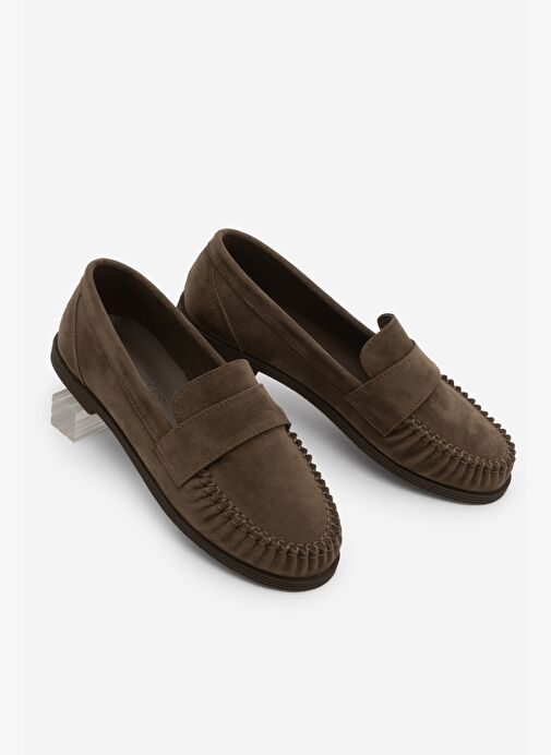 Marjin Marjin Belirsiz Kadın Loafer Makosen Günlük Ayakkabı Margos Kahve Süet Basketbol Ayakkabıları | Boyner Belirsiz - 2. görsel