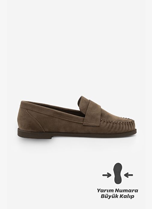 Marjin Marjin Belirsiz Kadın Loafer Makosen Günlük Ayakkabı Margos Kahve Süet Basketbol Ayakkabıları | Boyner Belirsiz - 4. görsel