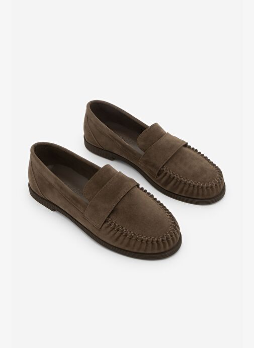 Marjin Marjin Belirsiz Kadın Loafer Makosen Günlük Ayakkabı Margos Kahve Süet Basketbol Ayakkabıları | Boyner Belirsiz - 6. görsel