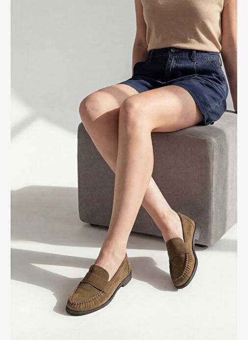 Marjin Marjin Belirsiz Kadın Loafer Makosen Günlük Ayakkabı Margos Kahve Süet Basketbol Ayakkabıları | Boyner Belirsiz - 7. görsel
