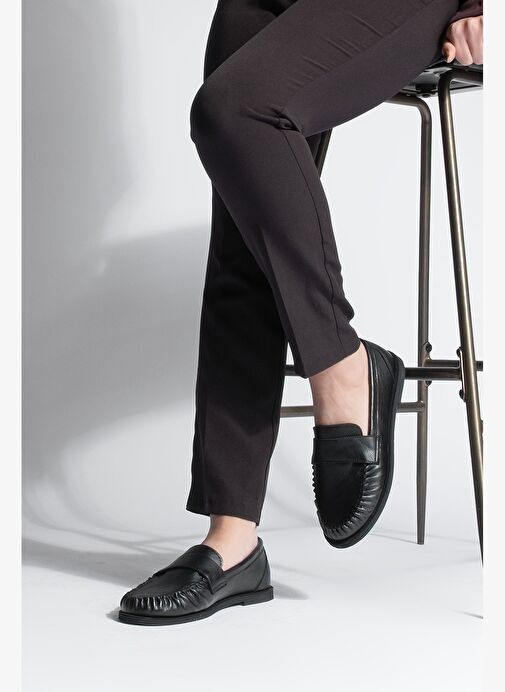Kadın Loafer Makosen Günlük Ayakkabı Margos Siyah - Görsel 3