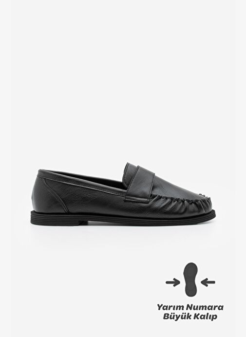 Kadın Loafer Makosen Günlük Ayakkabı Margos Siyah - Görsel 4