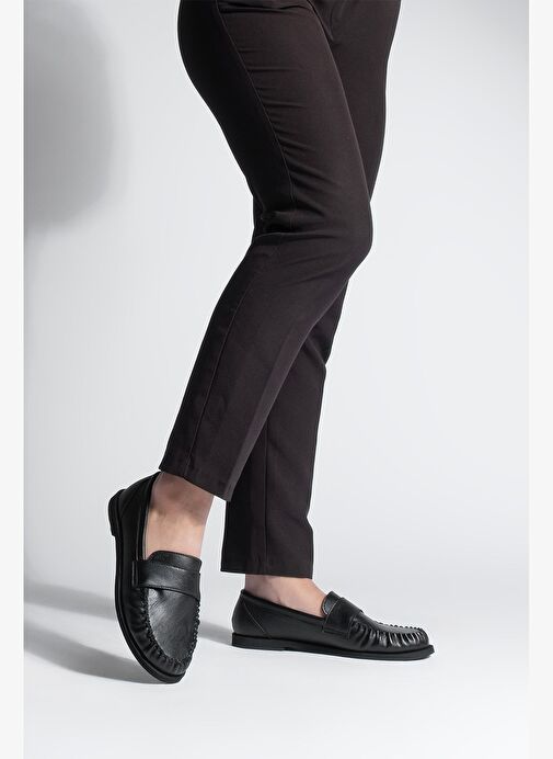 Kadın Loafer Makosen Günlük Ayakkabı Margos Siyah - Görsel 5