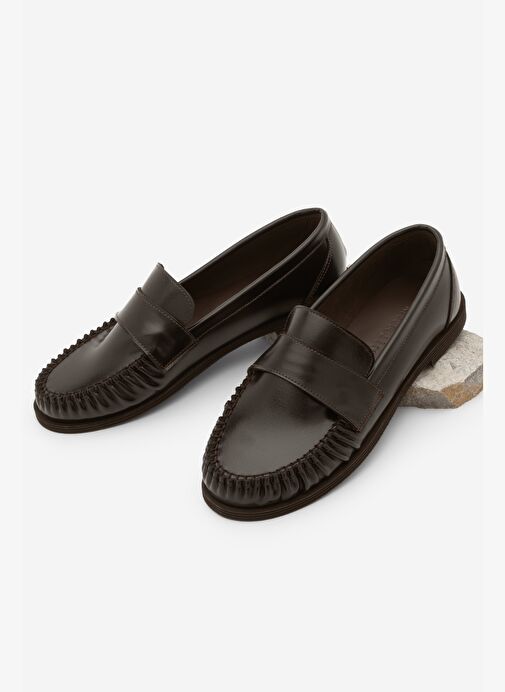 Marjin Marjin Belirsiz Kadın Loafer Makosen Günlük Ayakkabı Margos Kahve Basketbol Ayakkabıları | Boyner Belirsiz - 2. görsel
