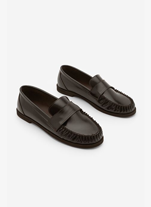 Marjin Marjin Belirsiz Kadın Loafer Makosen Günlük Ayakkabı Margos Kahve Basketbol Ayakkabıları | Boyner Belirsiz - 4. görsel