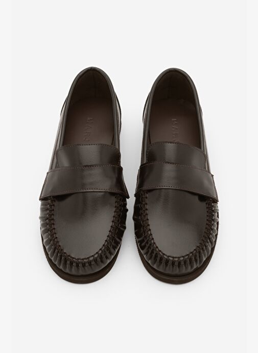 Marjin Marjin Belirsiz Kadın Loafer Makosen Günlük Ayakkabı Margos Kahve Basketbol Ayakkabıları | Boyner Belirsiz - 5. görsel