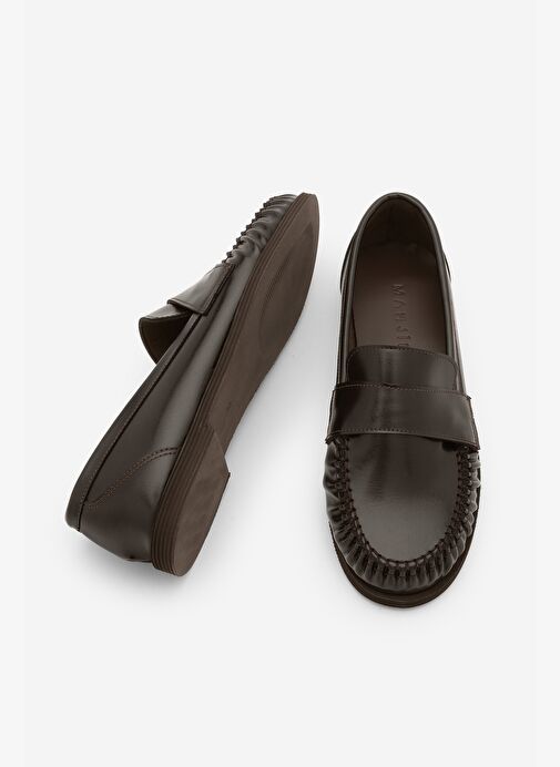 Marjin Marjin Belirsiz Kadın Loafer Makosen Günlük Ayakkabı Margos Kahve Basketbol Ayakkabıları | Boyner Belirsiz - 6. görsel