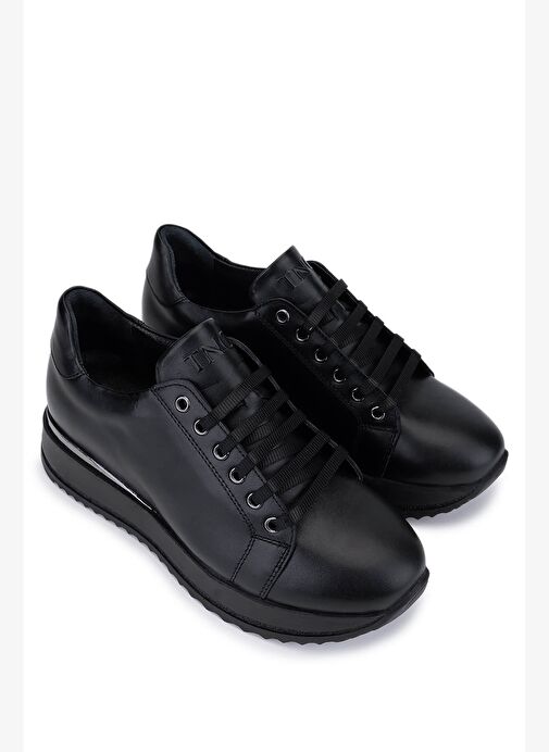 Tamer Tanca Kadın Siyah Hakiki Deri Sneakers & Spor Ayakkabı - Görsel 3