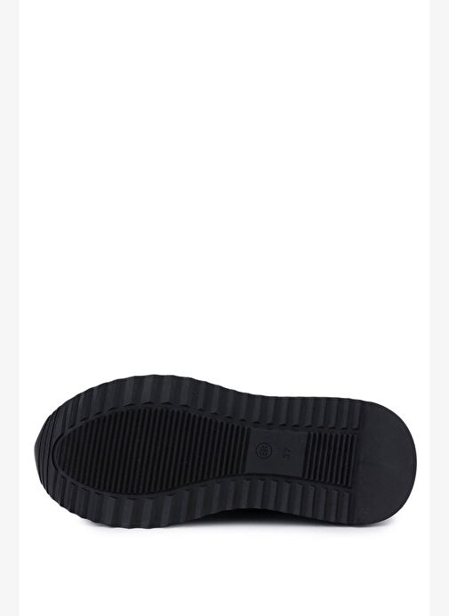 Tamer Tanca Kadın Siyah Hakiki Deri Sneakers & Spor Ayakkabı - Görsel 5