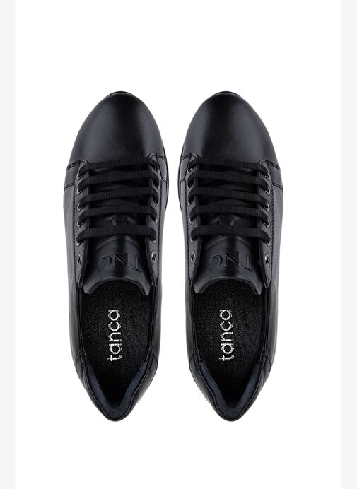 Tamer Tanca Kadın Siyah Hakiki Deri Sneakers & Spor Ayakkabı - Görsel 6