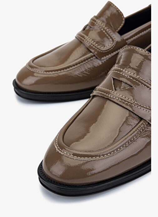 Valmenti Kadın Hakiki Deri Vizon Loafer Ayakkabı - Görsel 4