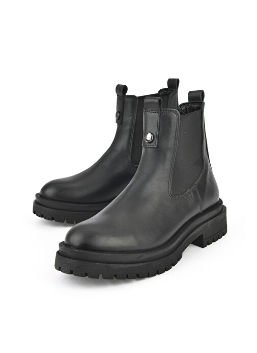 Ziya, Kadın Hakiki Deri Bot 143359Z310 Siyah - Görsel 3