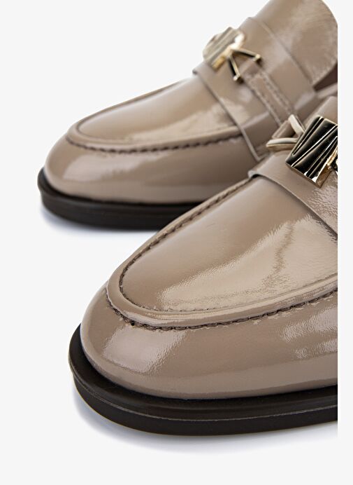 Valmenti Kadın Hakiki Deri Vizon Loafer Ayakkabı - Görsel 4