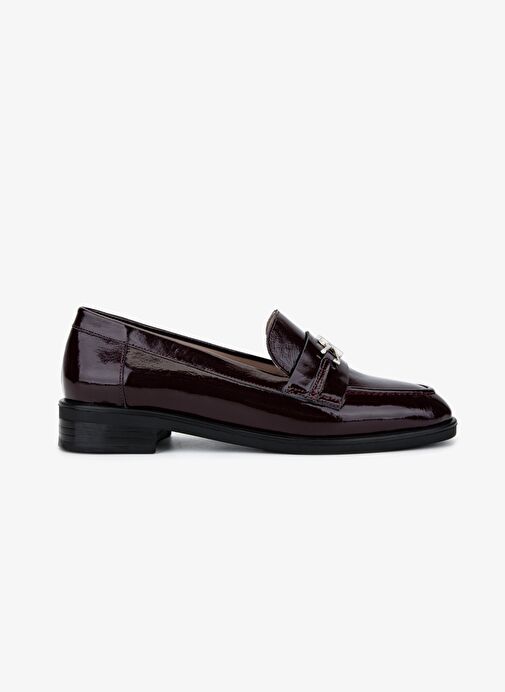 Valmenti Kadın Hakiki Deri Bordo Loafer Ayakkabı - Görsel 2