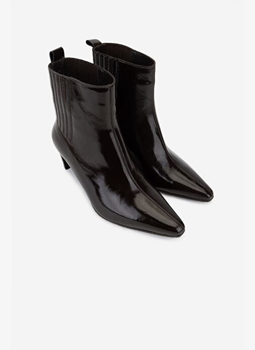 Valmenti Kadın Hakiki Deri Kahverengi Topuklu Bot - Görsel 3